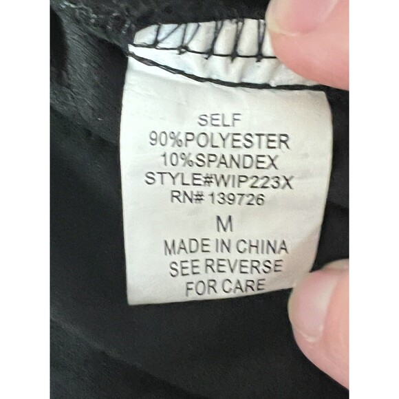 Wild Honey Women Black Skort Medium Faux Snake Skin Print Back Zip - Picture 5 of 6